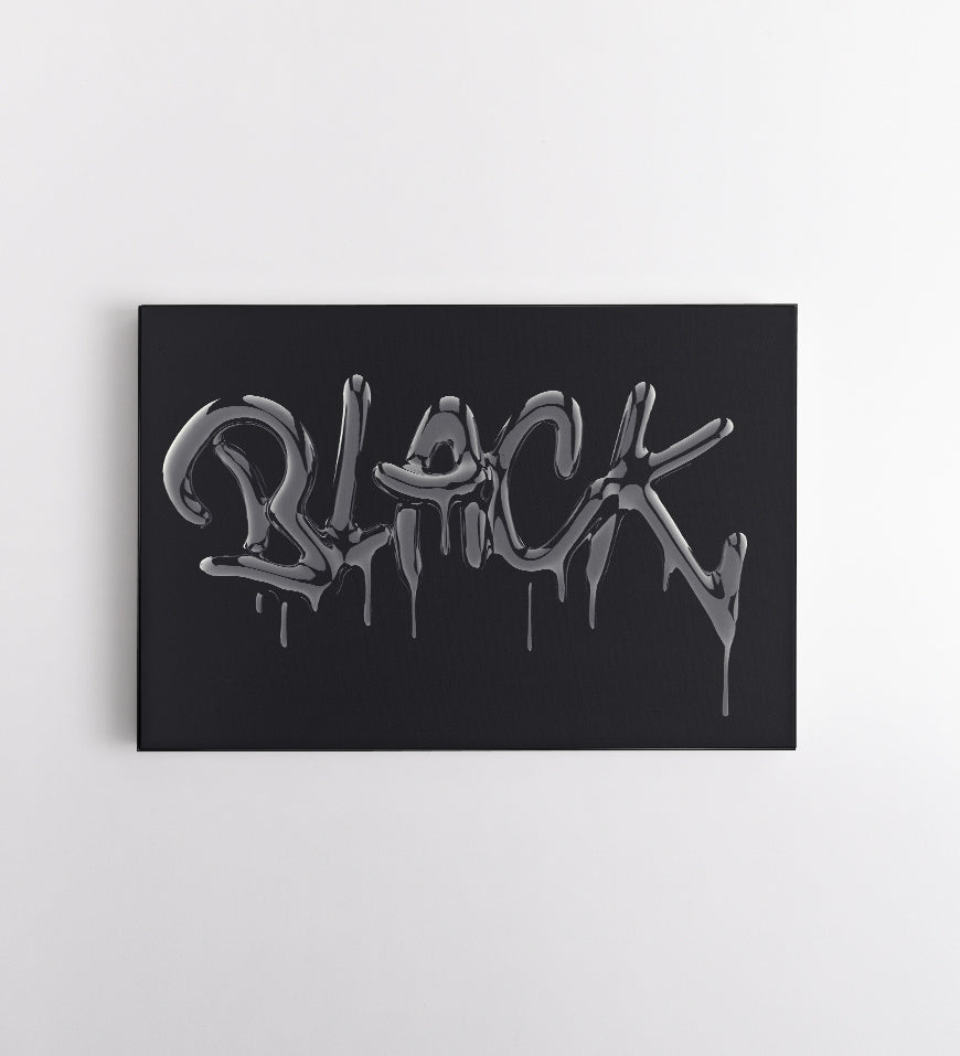 Black Typography Shape