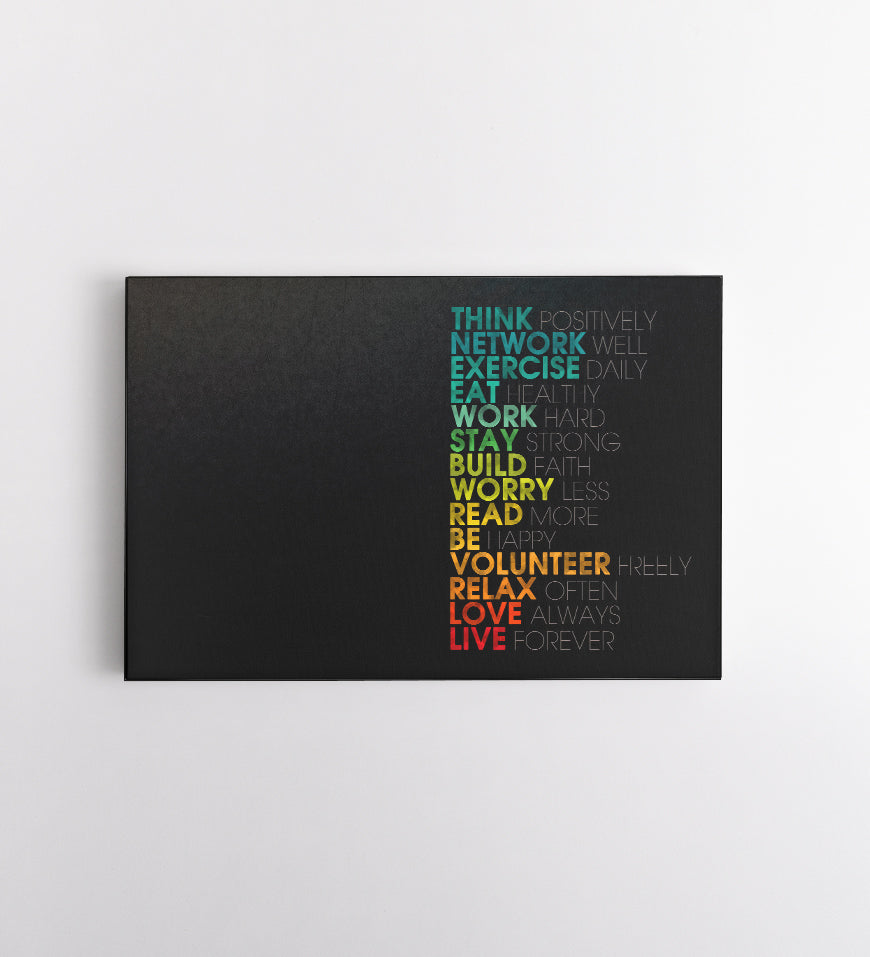 Quote Motivational Colorful Art Typography