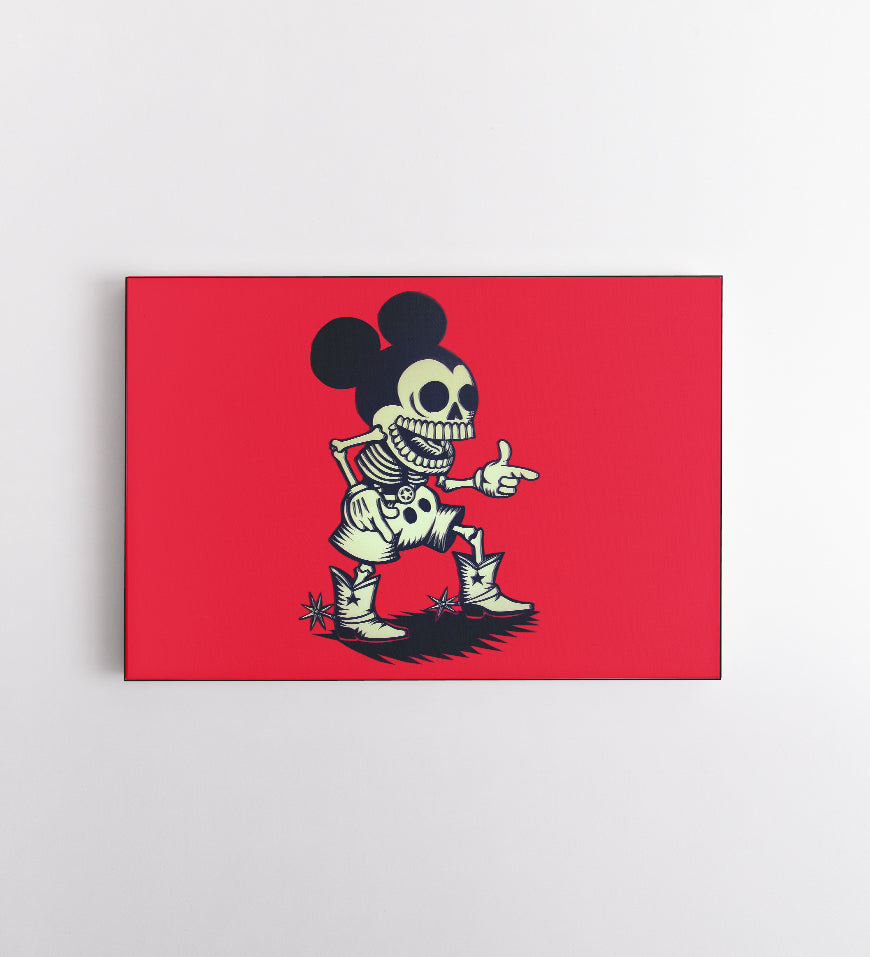 Skeleton Cowboy Mickey Mouse