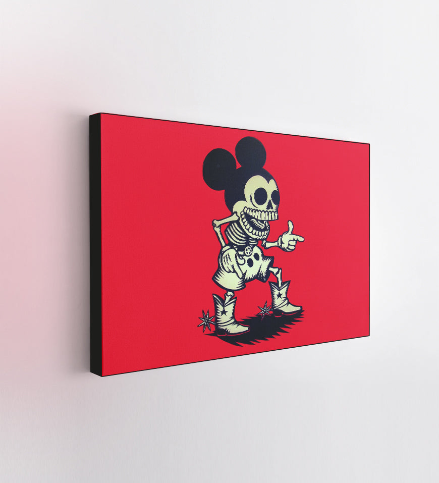 Skeleton Cowboy Mickey Mouse