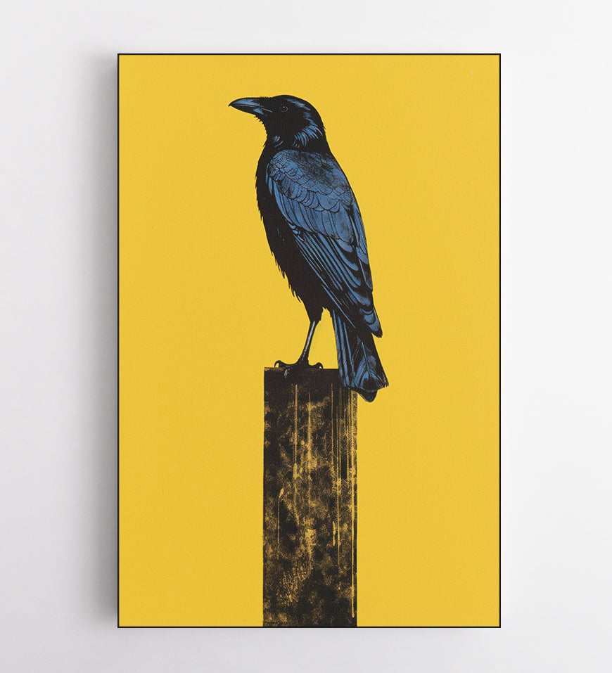 Crow Animal Yellow Black