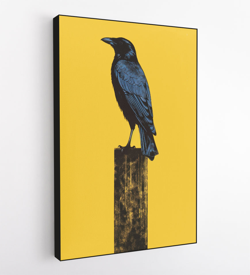 Crow Animal Yellow Black