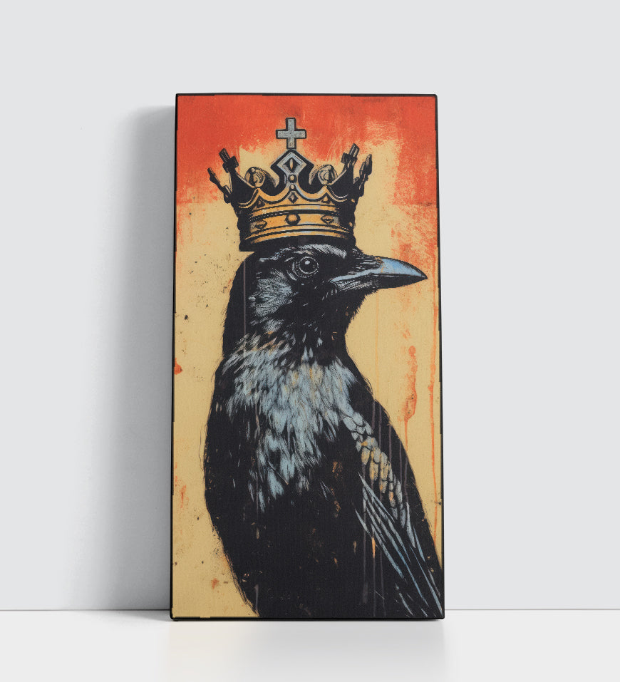 A Crow Wearing Crown