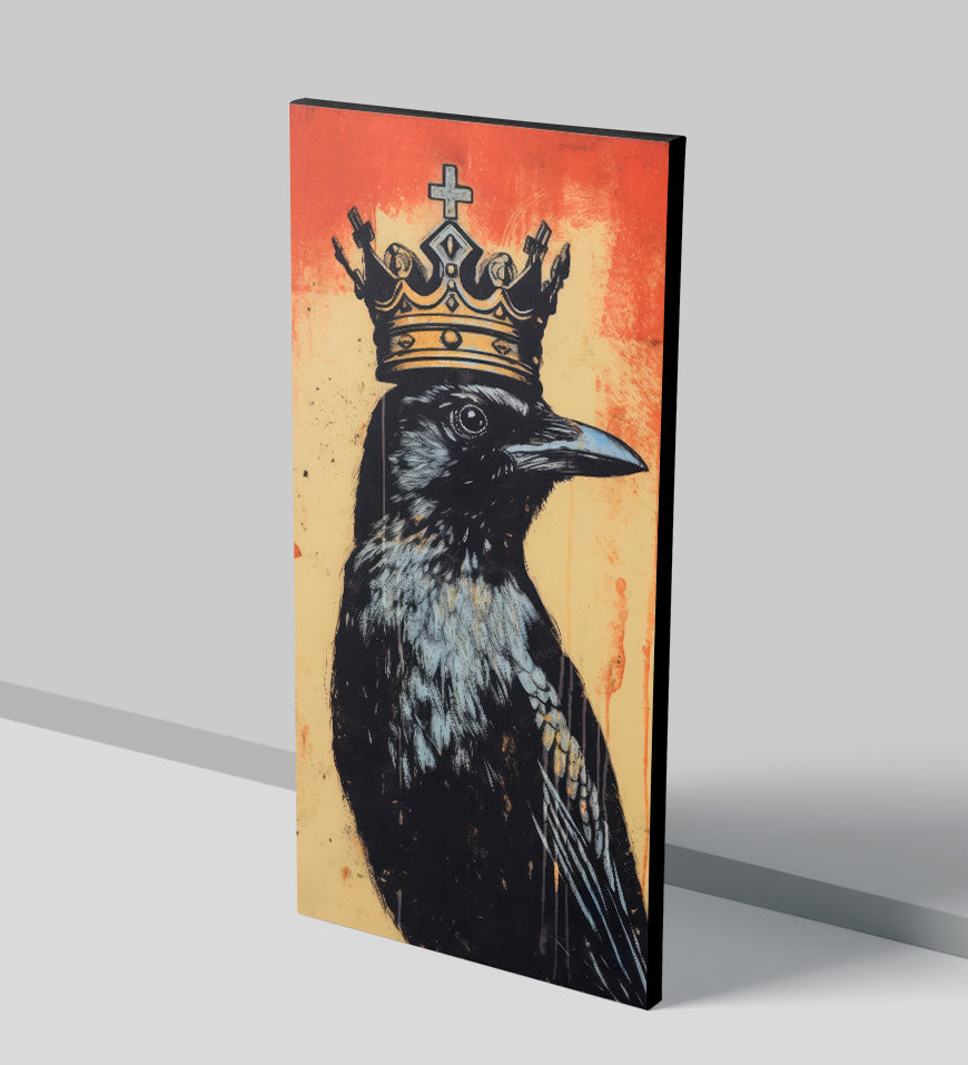 A Crow Wearing Crown