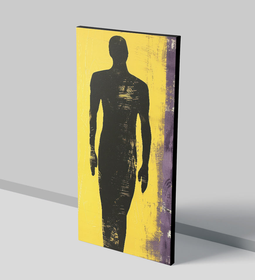 Silhouette Painting Yellow