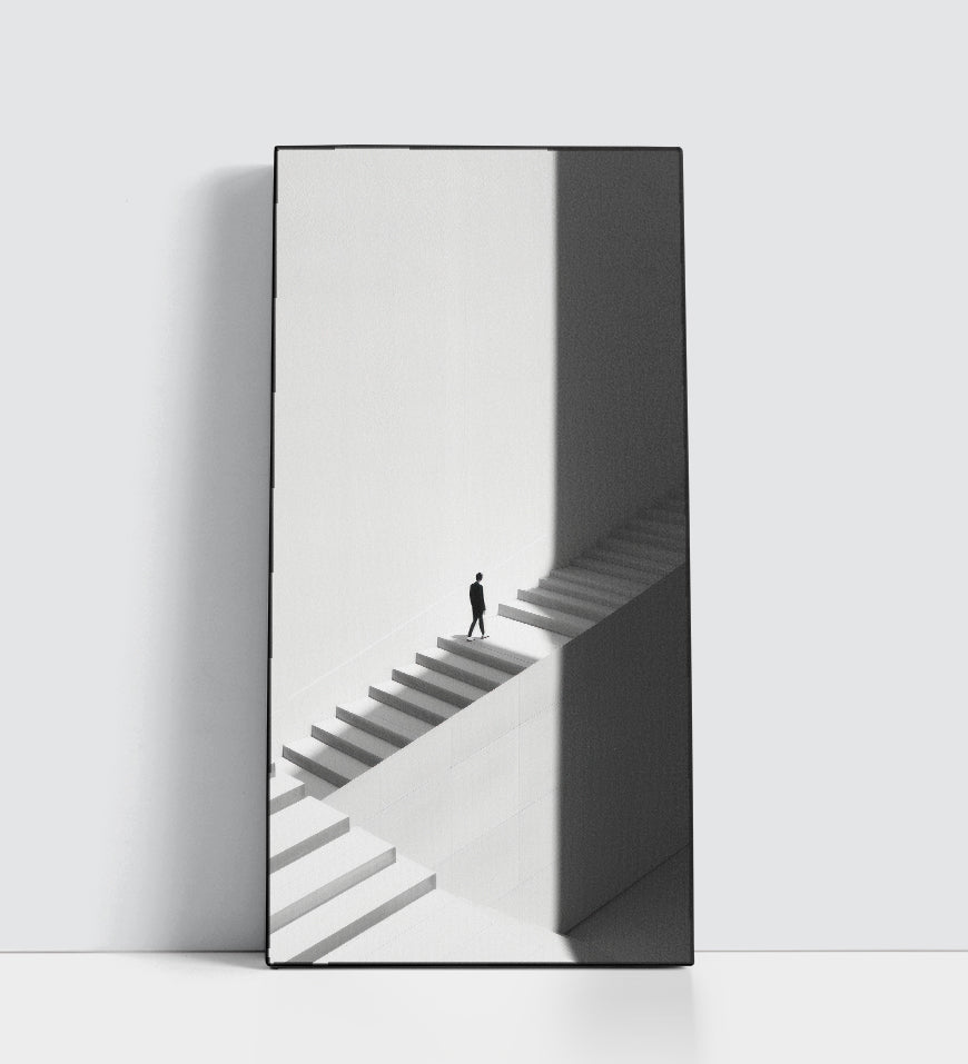 Minimal Space Architecture Staircase Walking