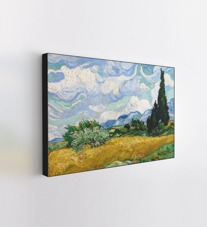 Vincent Van Gogh's Wheat Field with Cypresses (1889)