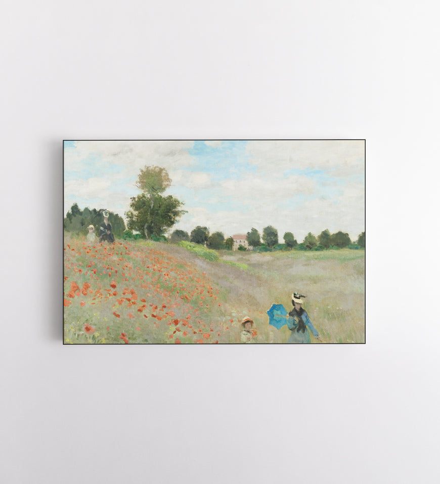 Claude Monet's The Poppy Field near Argenteuil-1873