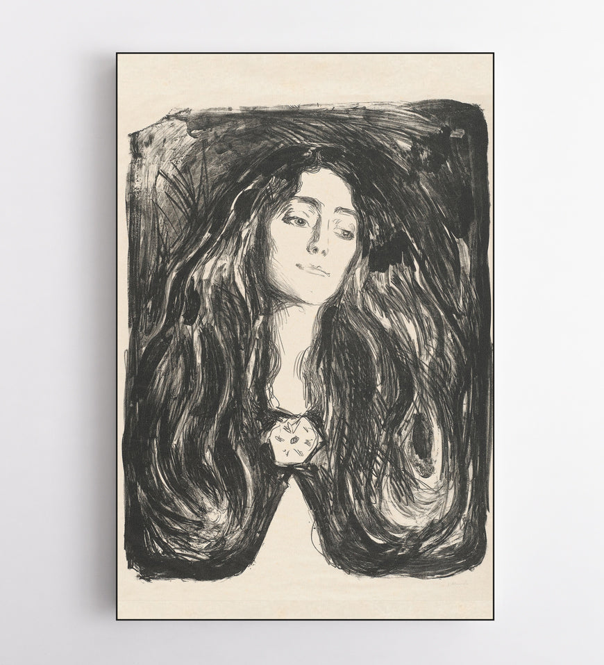 Edvard Munch The Brooch. Eva Mudocci (1903)