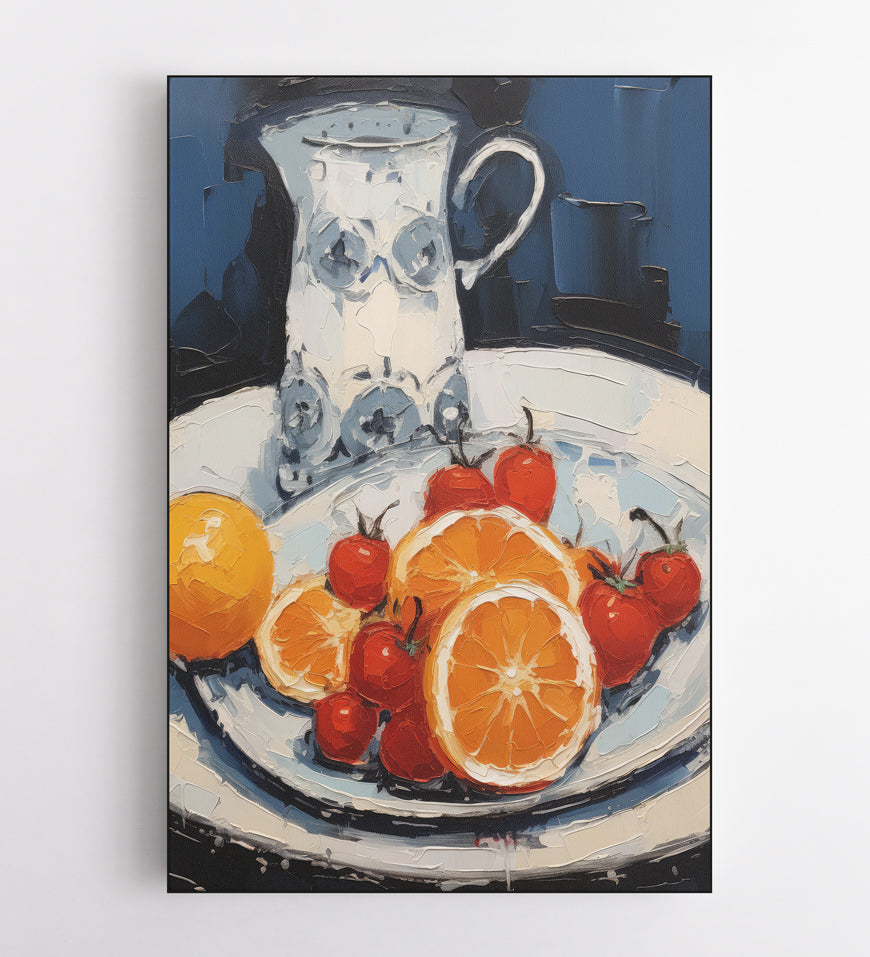 Oil Painting Fruit Plate