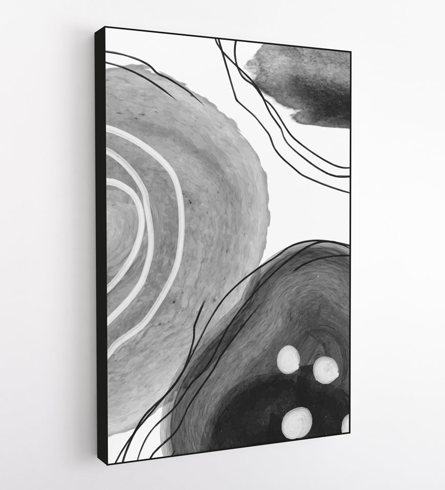 Abstract Watercolor Cover-4 Black White