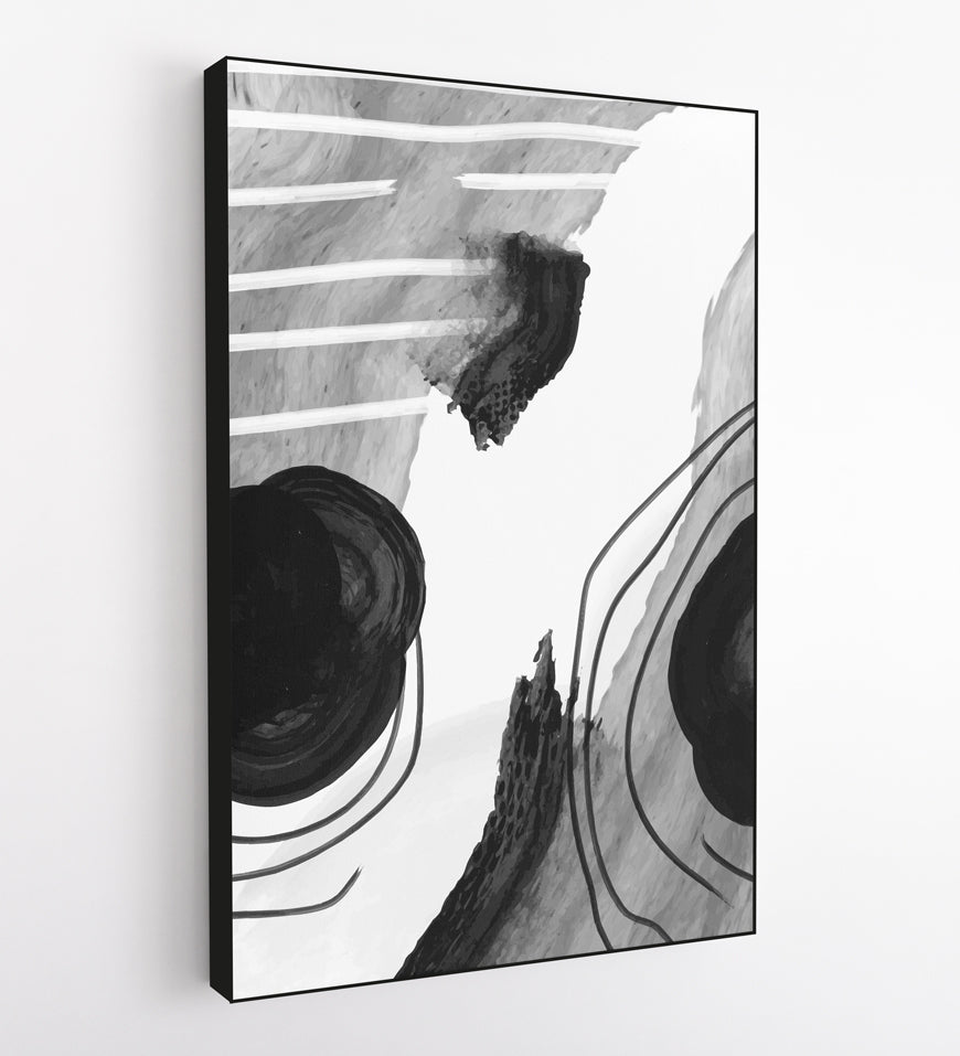 Abstract Watercolor Cover-5 Black White