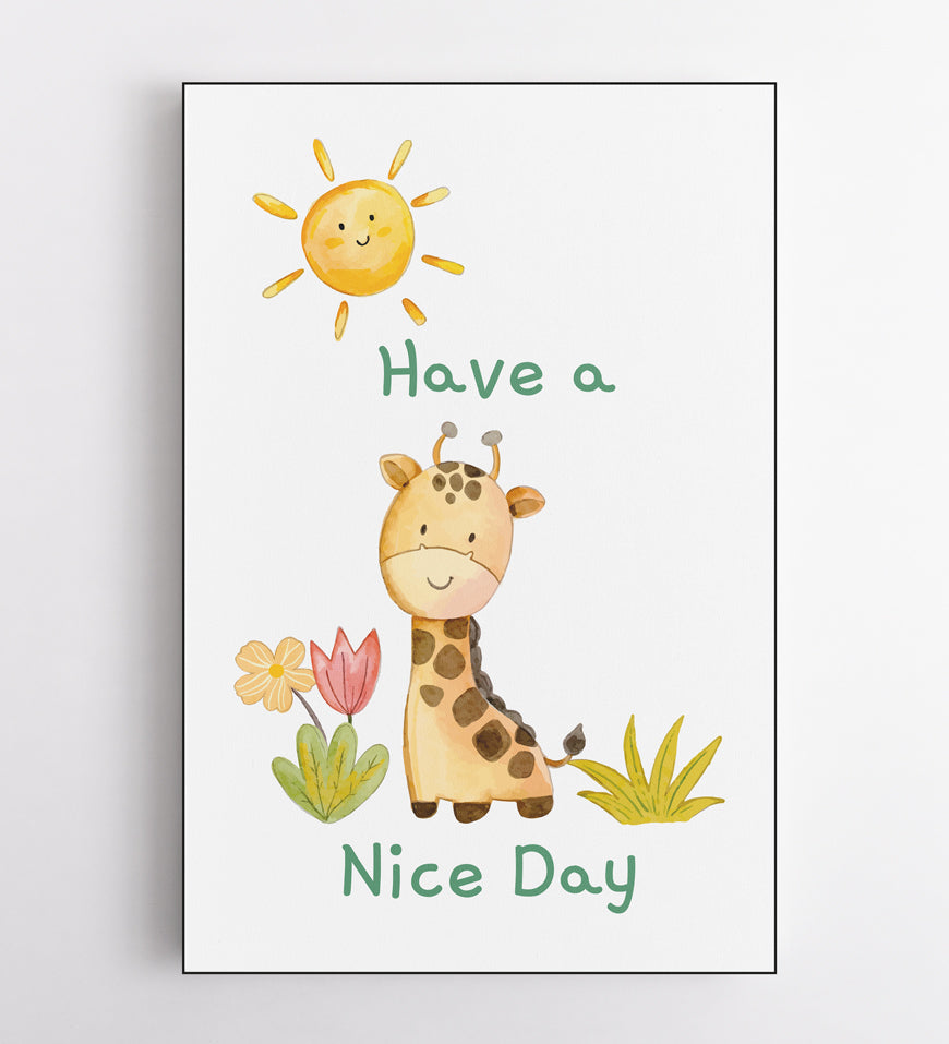 Have a Nice Day Animals Giraffe