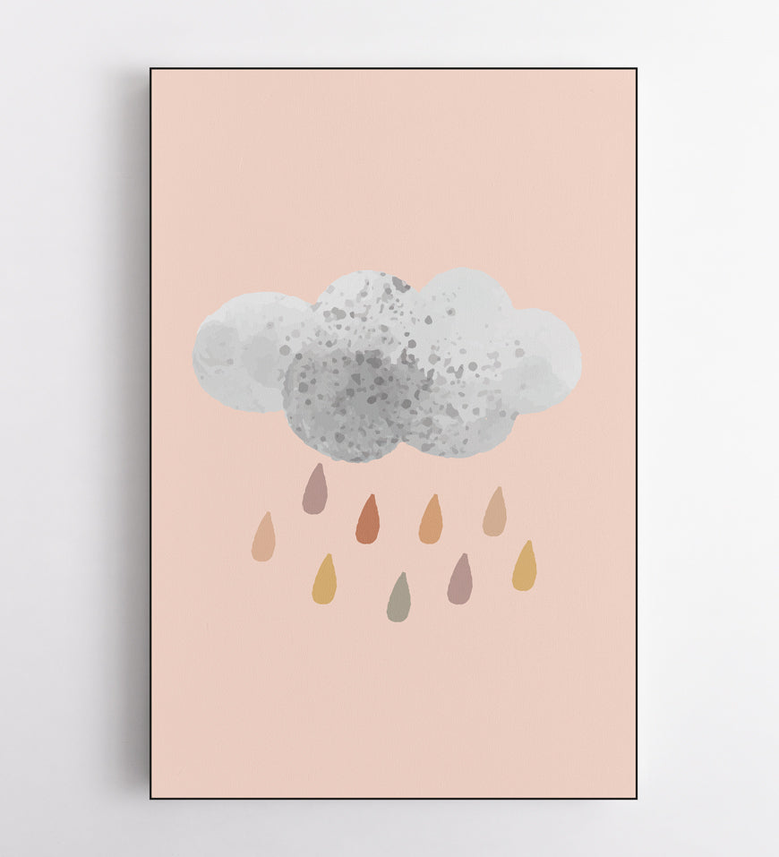 Watercolor Cloud Kids Art